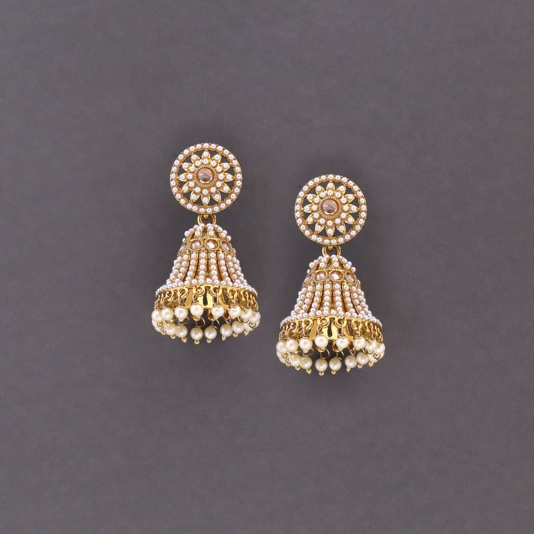 Ivory Asma Jhumkis