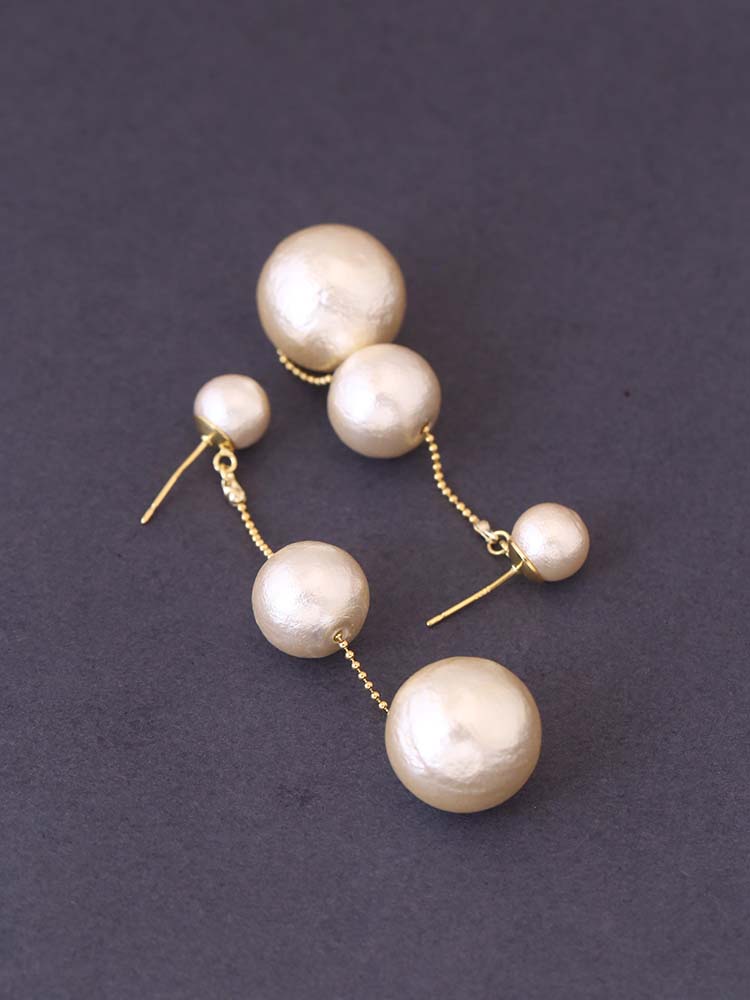 Ivory Balloon Danglers