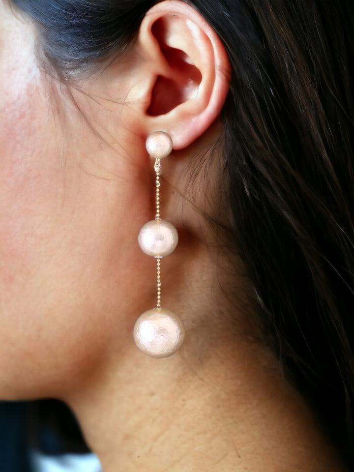 Ivory Balloon Danglers