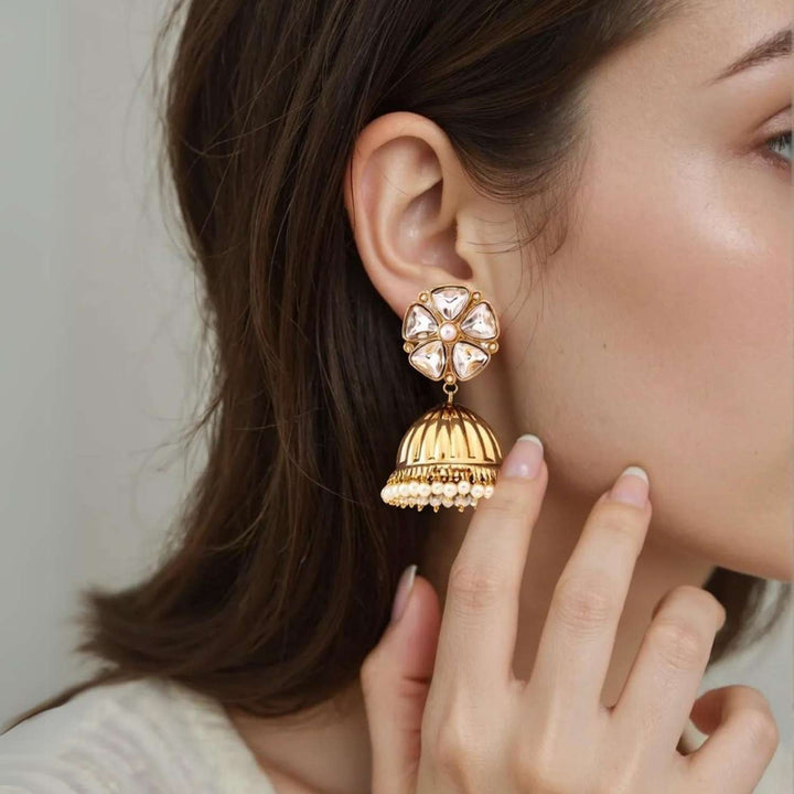 Ivory Bhagwati Jhumkis