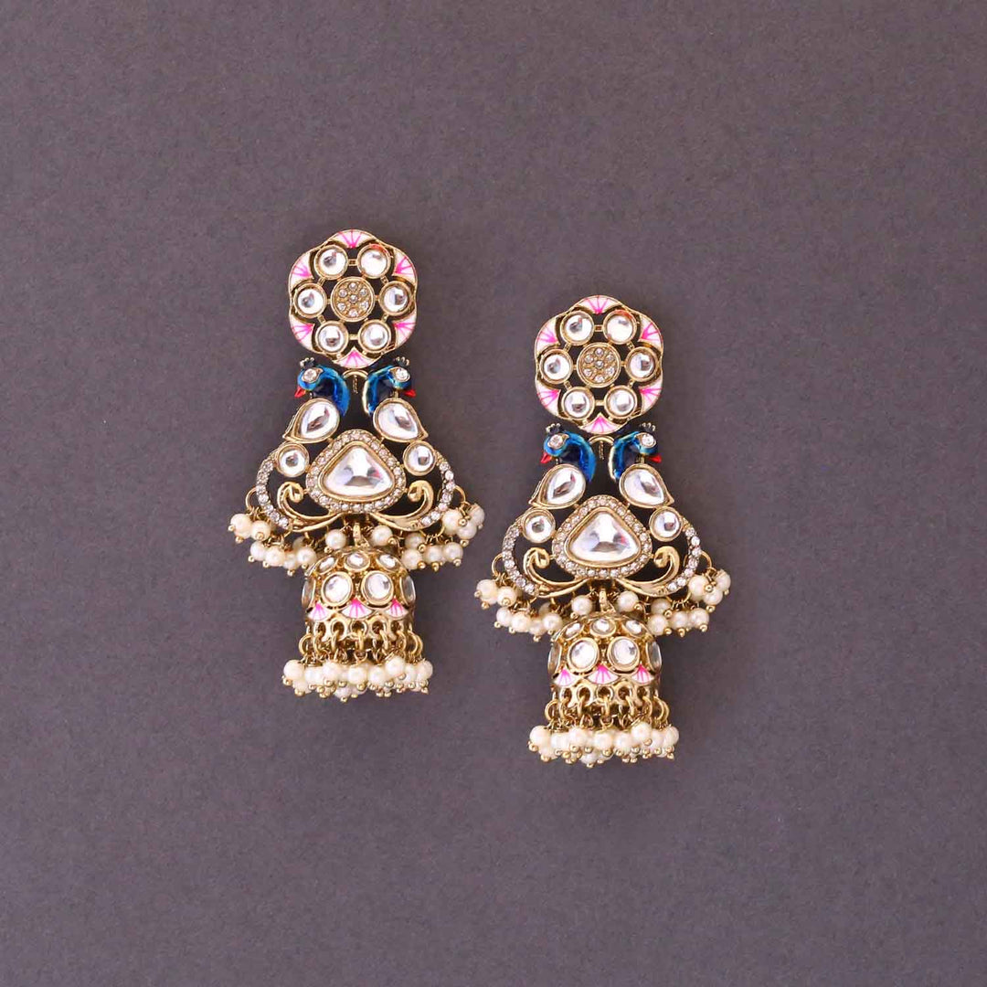 Ivory Bhagya Jhumkis