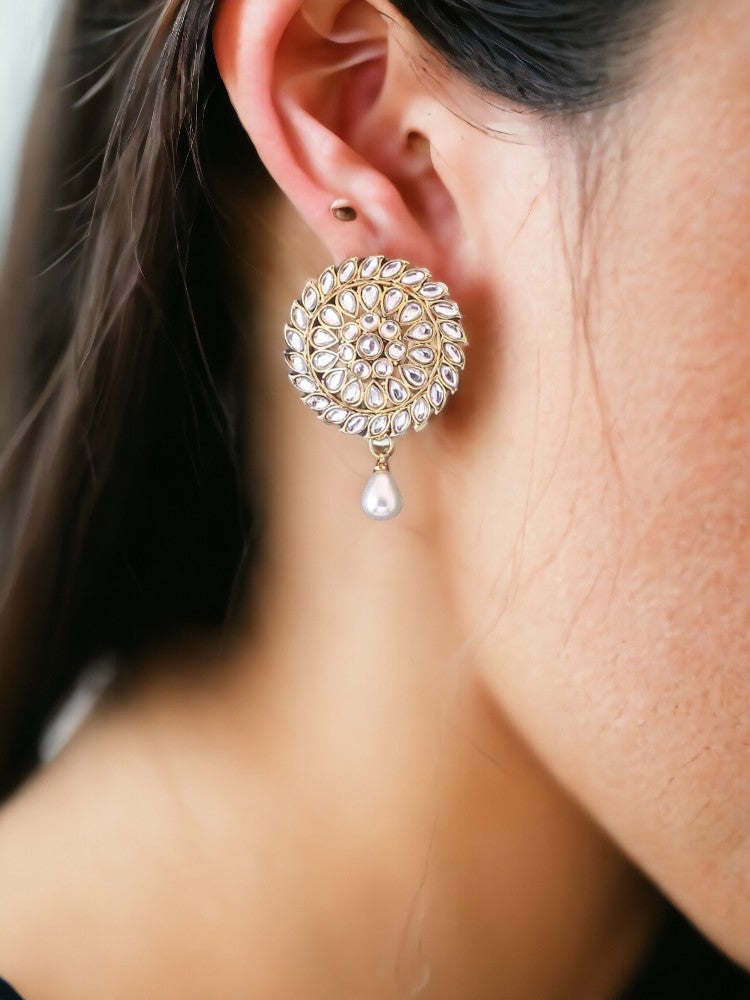 Ivory Bhavana Studs
