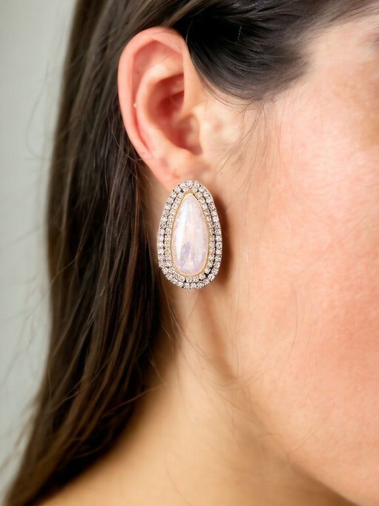 Ivory Carneat Studs