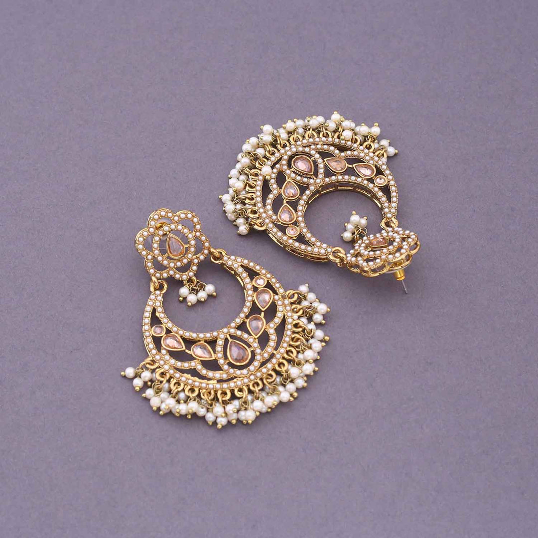 Ivory Chaandni Punjabi Chandbalis