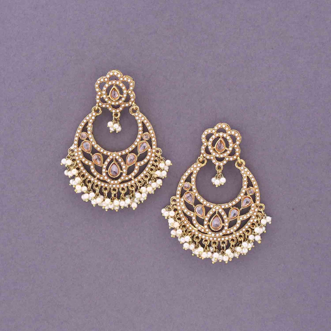 Ivory Chaandni Punjabi Chandbalis