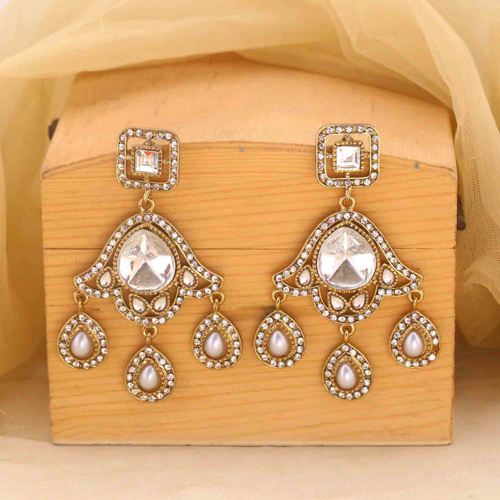 Ivory Chandni Danglers