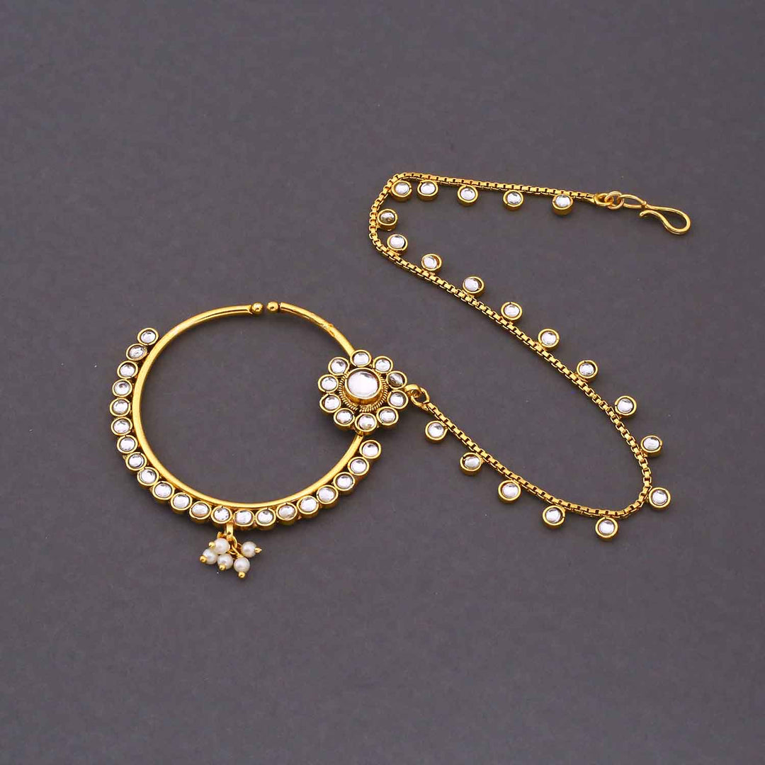 Ivory Charita Kundan Bridal Jewellery Set