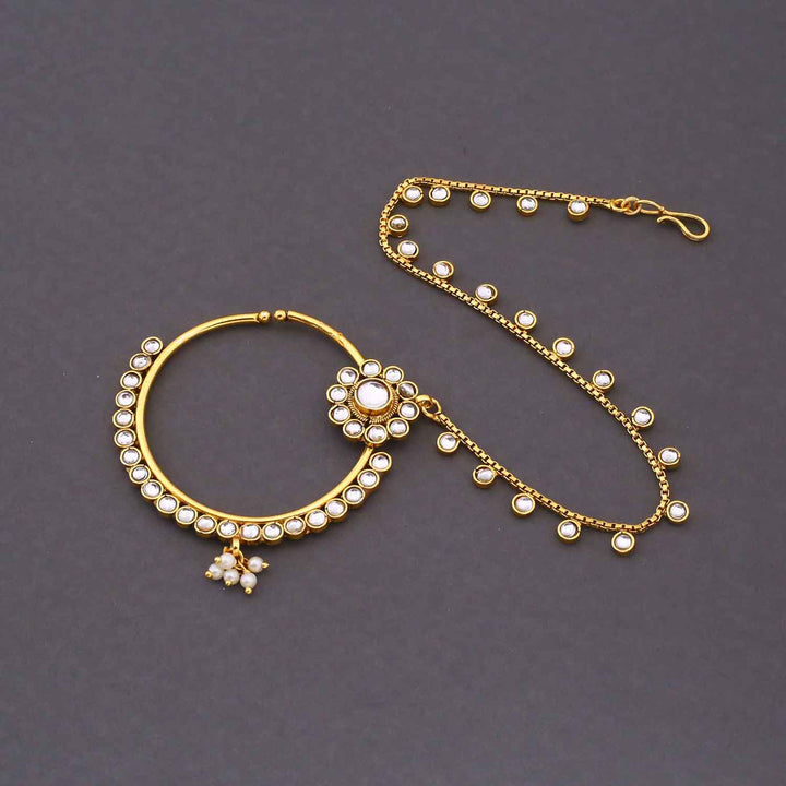 Ivory Charita Kundan Bridal Jewellery Set