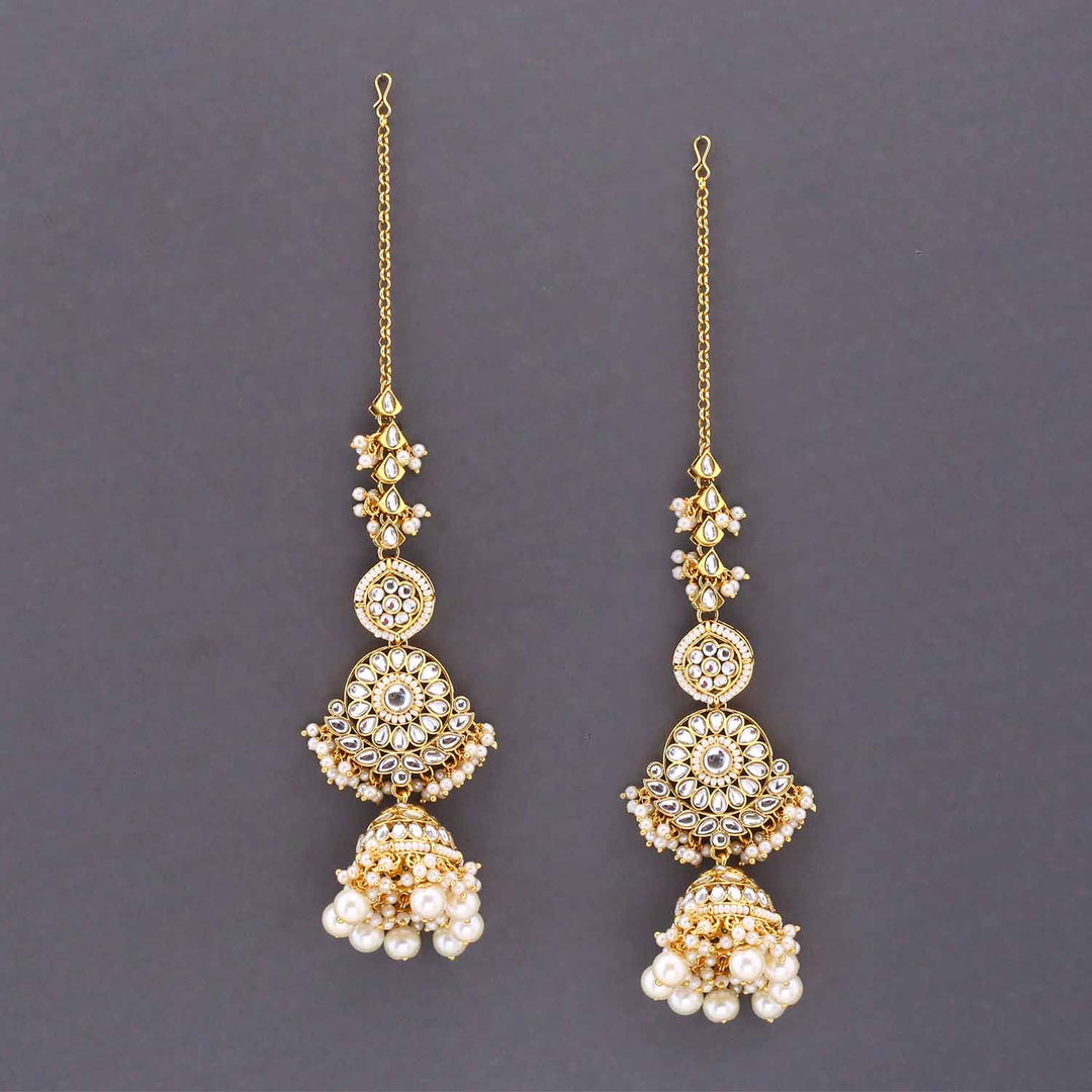 Ivory Charita Kundan Bridal Jewellery Set