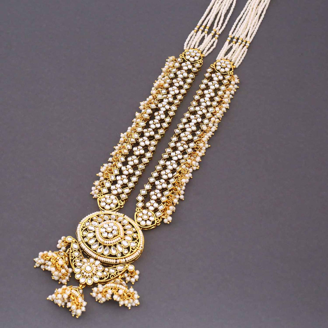 Ivory Charita Kundan Bridal Jewellery Set