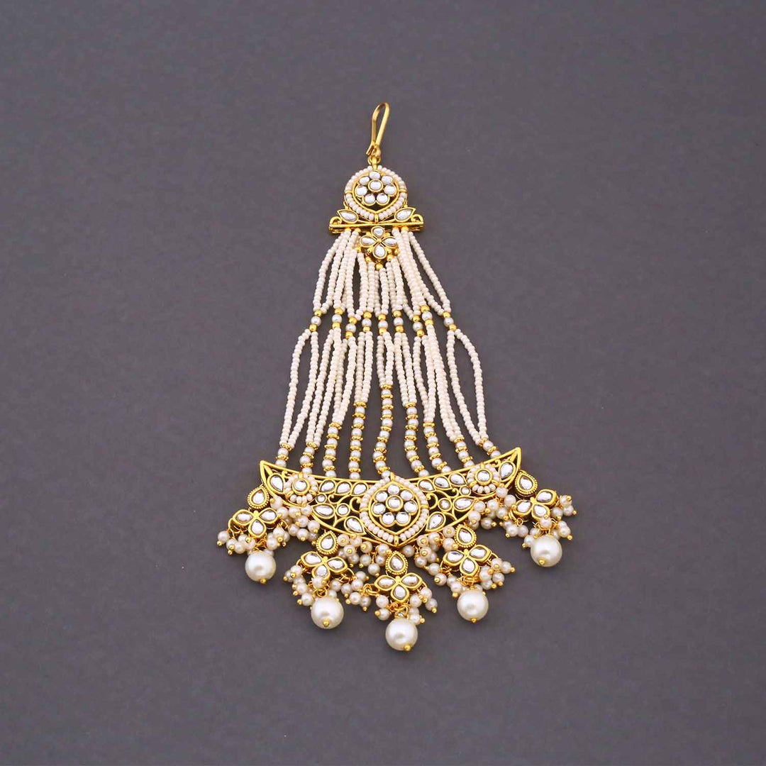 Ivory Charita Kundan Bridal Jewellery Set