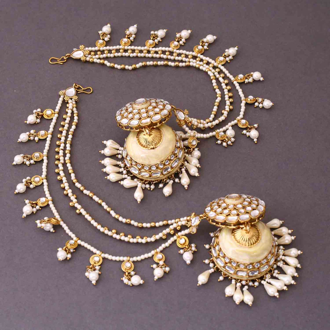 Ivory Charulya Sahara Jhumkis