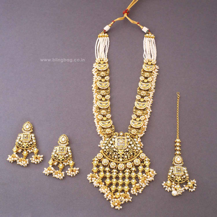 Ivory Devikaara Kundan Jewellery Set - New Arrival