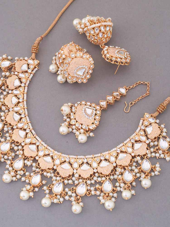 Ivory Dhamini Jewellery Set
