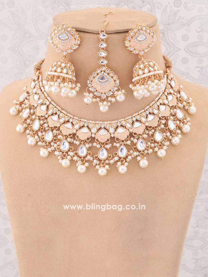 Ivory Dhamini Jewellery Set