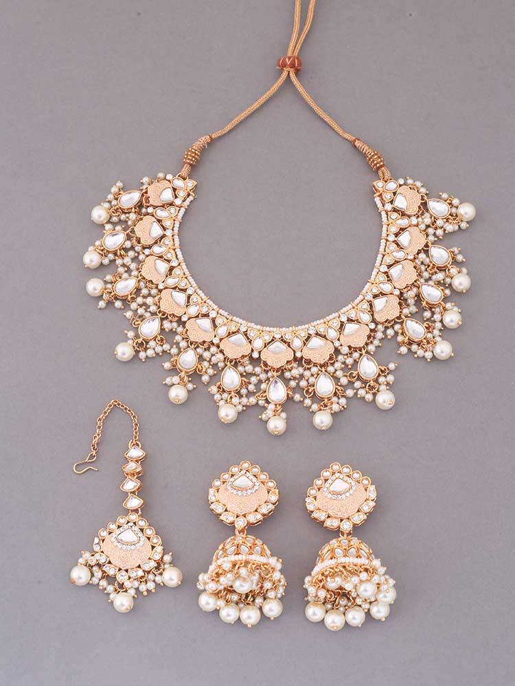 Ivory Dhamini Jewellery Set