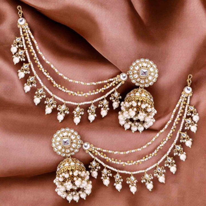 Ivory Ekshika Sahara Jhumkis