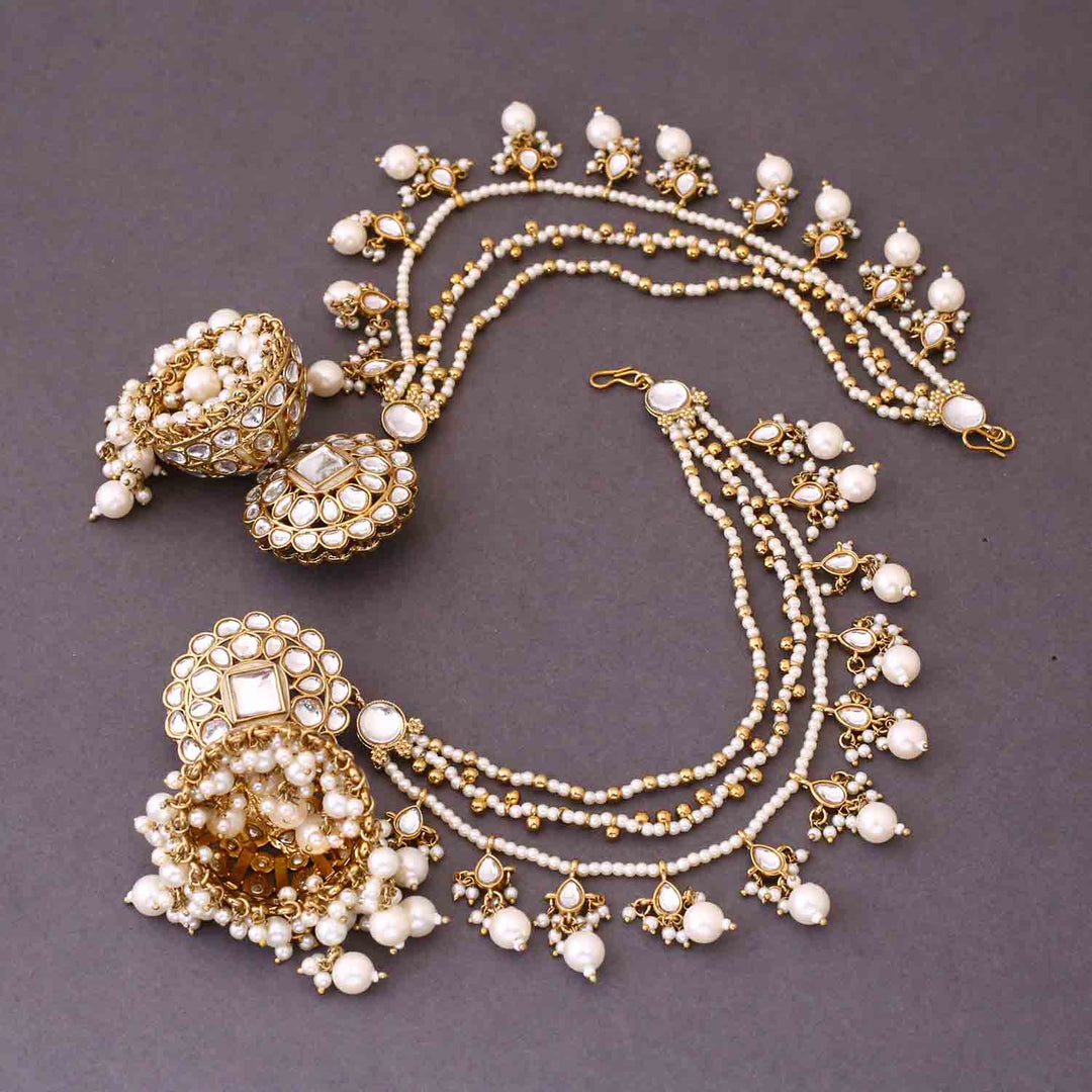 Ivory Ekshika Sahara Jhumkis