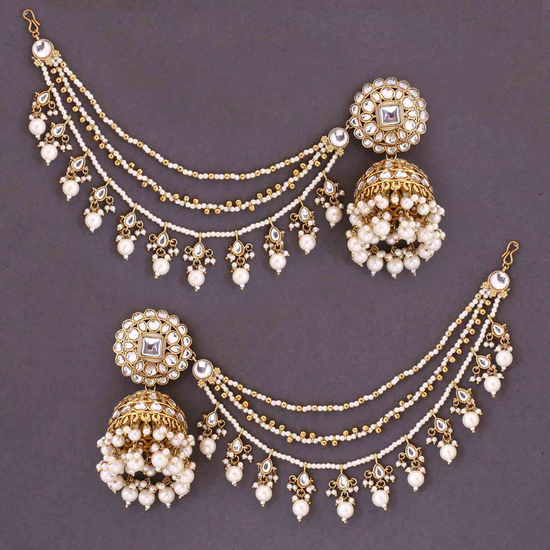 Ivory Ekshika Sahara Jhumkis