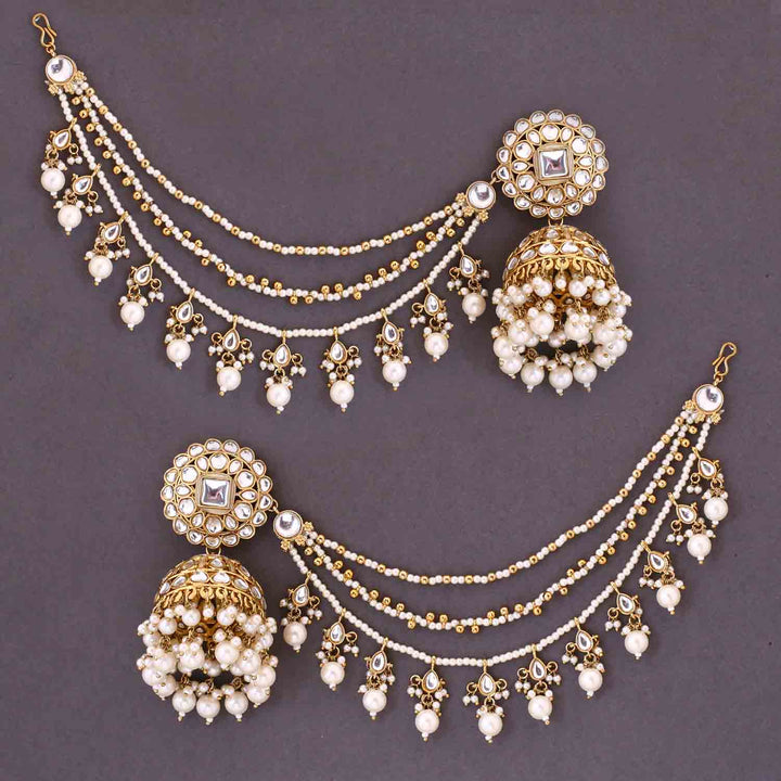 Ivory Ekshika Sahara Jhumkis