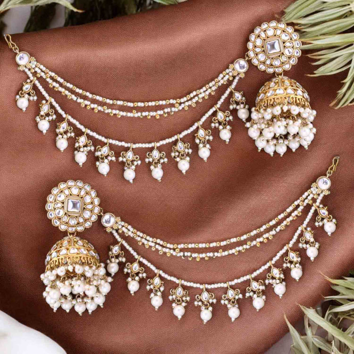 Ivory Ekshita Sahara Jhumkis