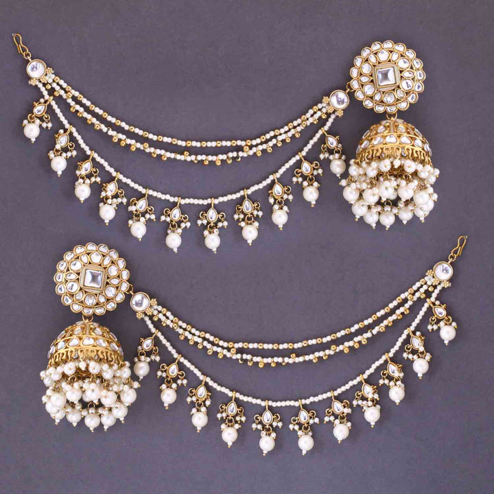 Ivory Ekshita Sahara Jhumkis
