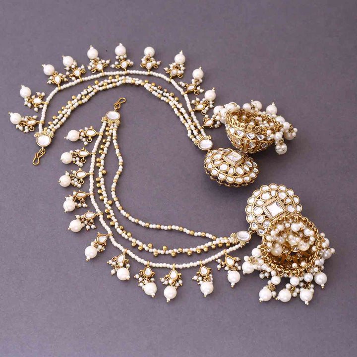 Ivory Ekshita Sahara Jhumkis