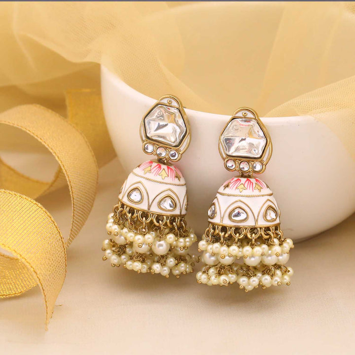 Ivory Farheen Jhumkis