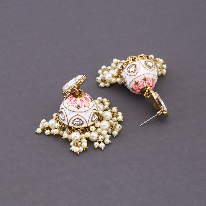 Ivory Farheen Jhumkis