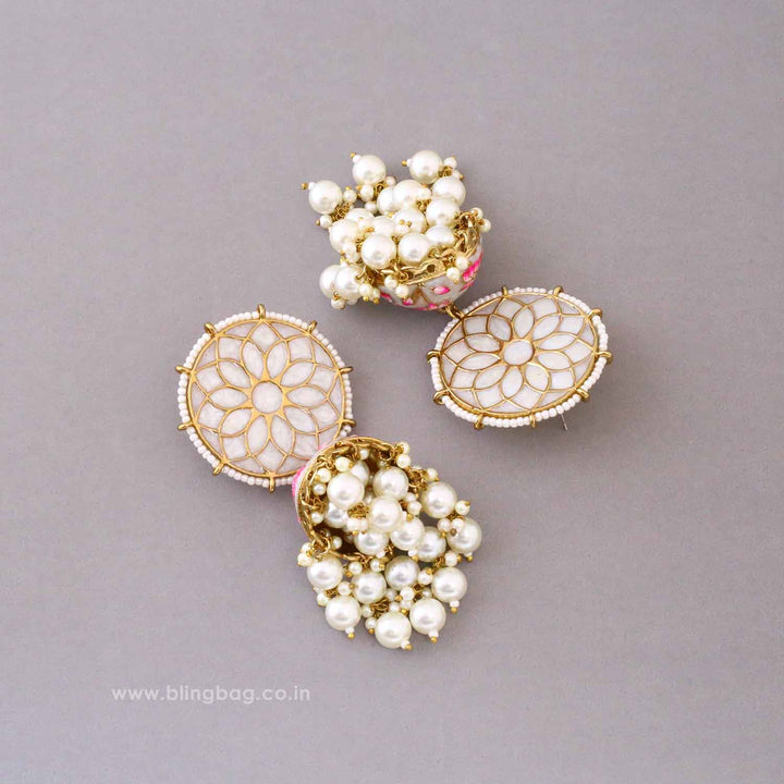 Ivory Gamini Jhumkis