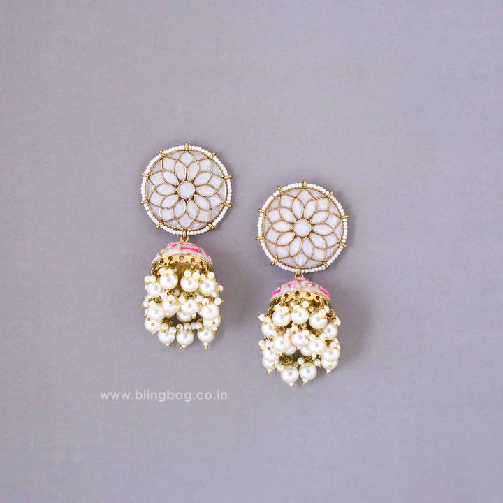 Ivory Gamini Jhumkis