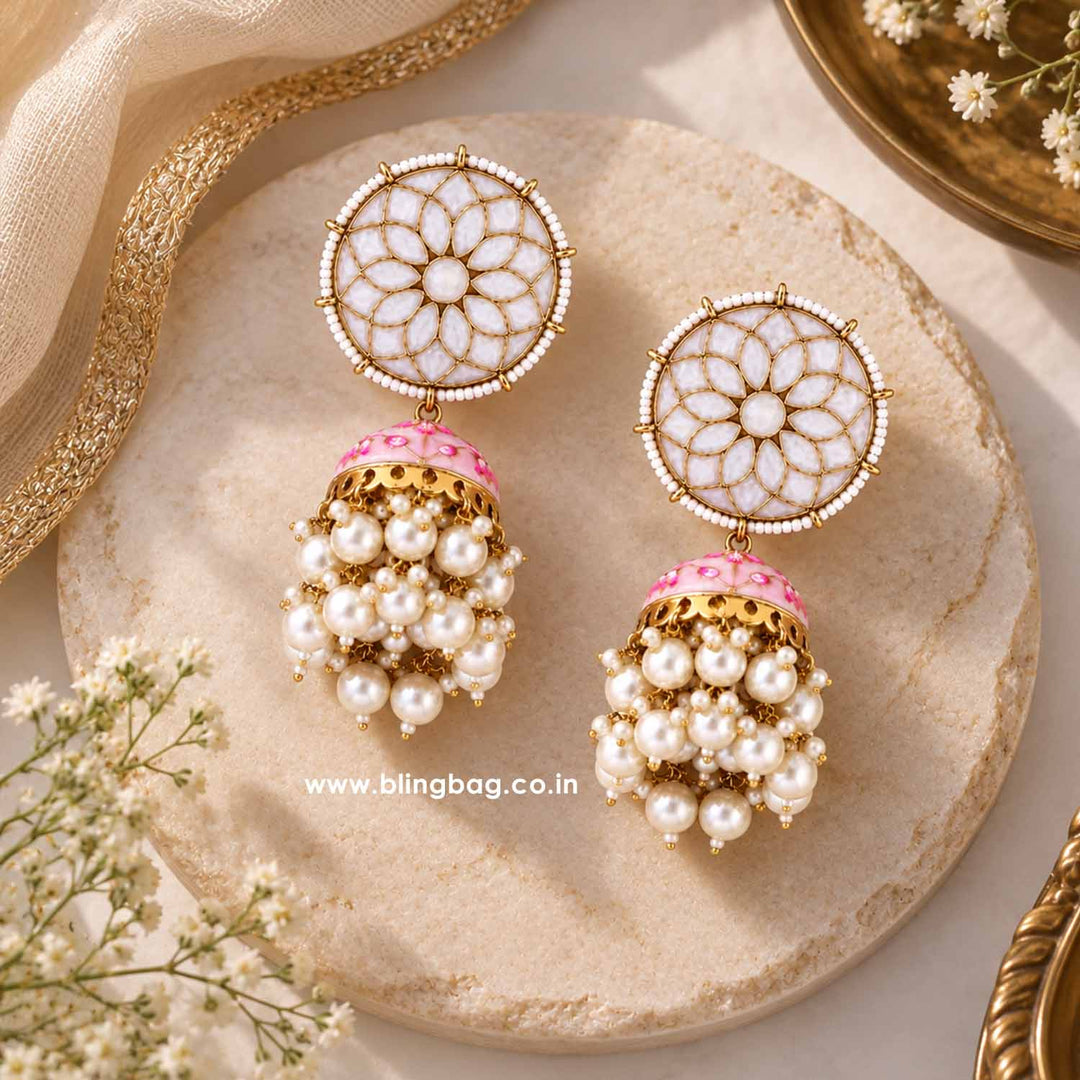 Ivory Gamini Jhumkis