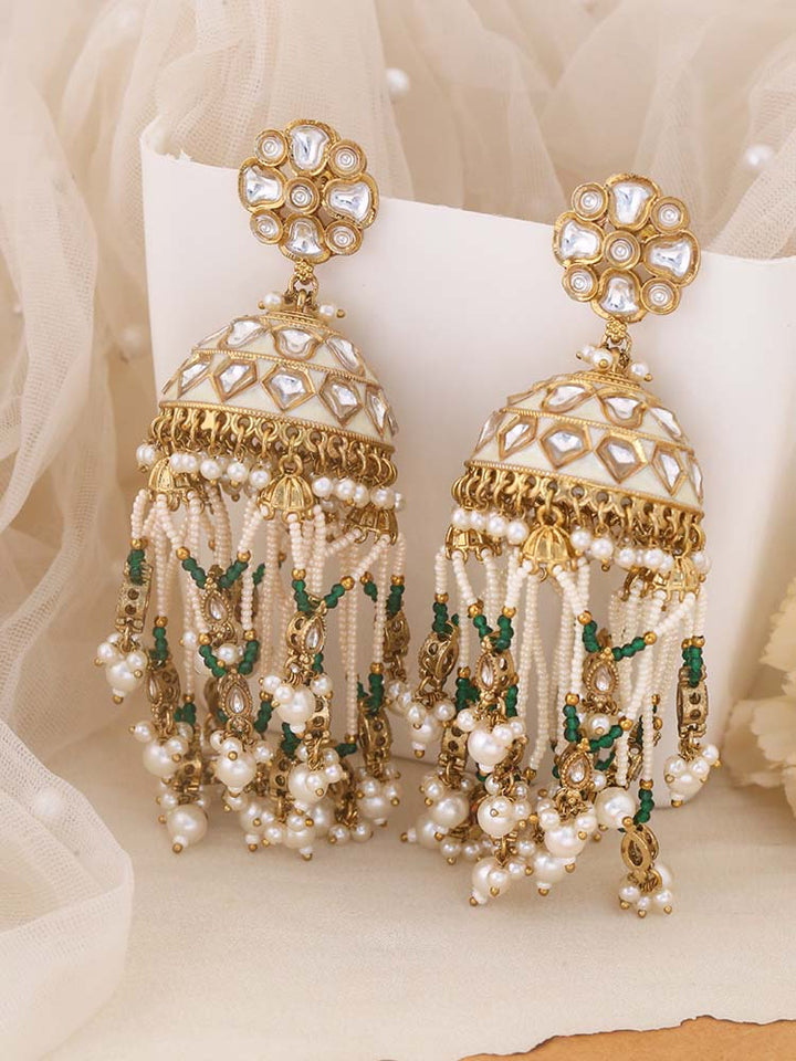 Ivory Girina Ethnic Jhumkis