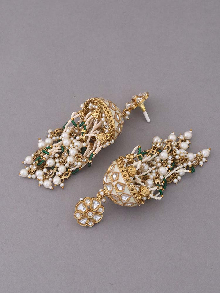 Ivory Girina Ethnic Jhumkis