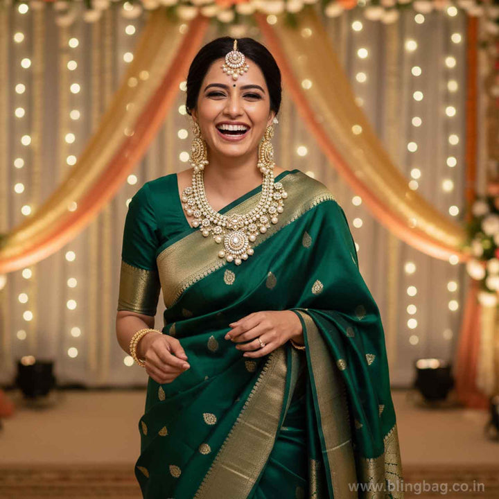 Ivory Grishma Kundan Jewellery Set