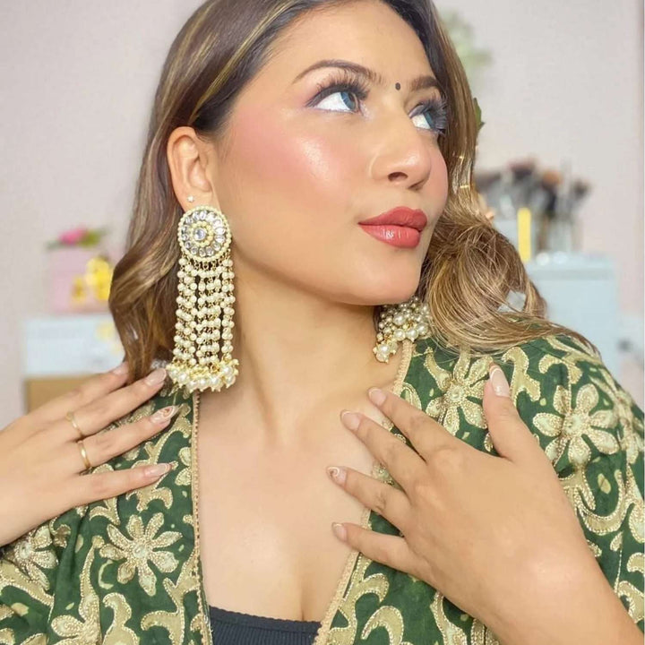 Ivory Heer Tassel Earrings