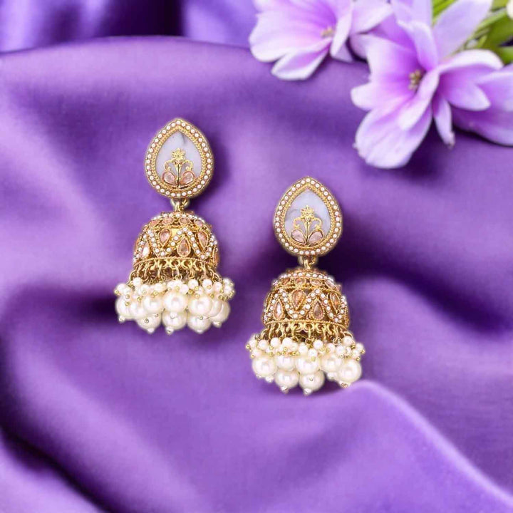 Ivory Hoor Punjabi Jhumkis