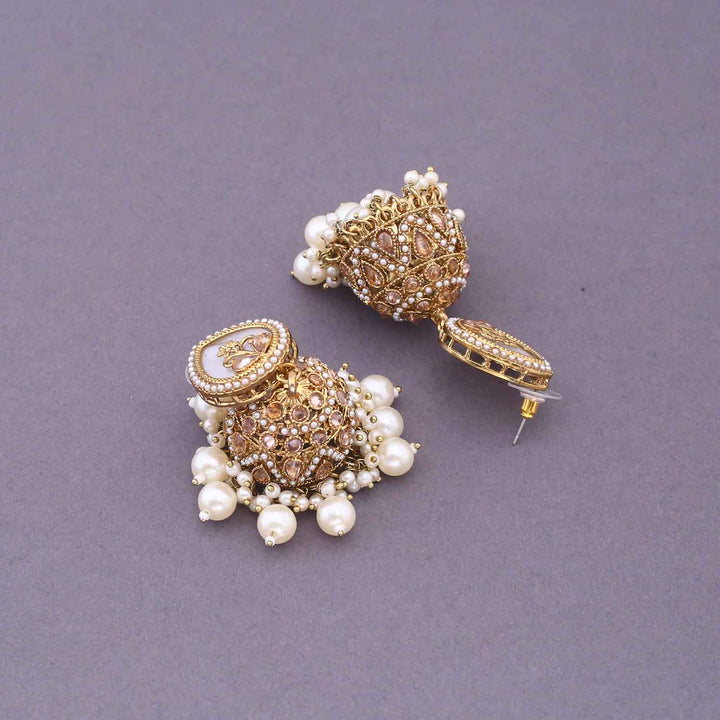 Ivory Hoor Punjabi Jhumkis