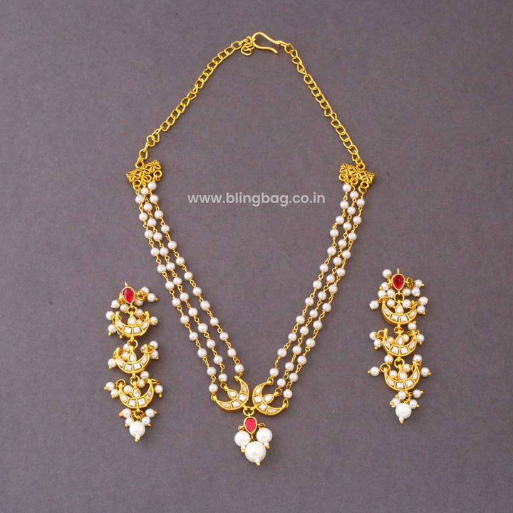 Ivory Hrishani Antique Jewellery Set- New Arrivals