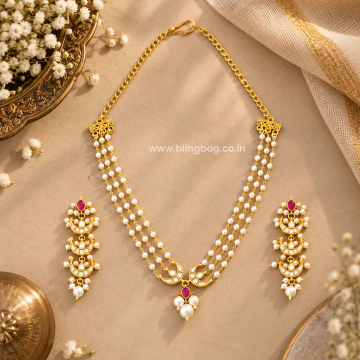Ivory Hrishani Antique Jewellery Set- New Arrivals