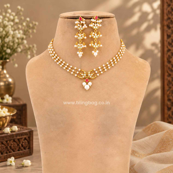 Ivory Hrishani Antique Jewellery Set- New Arrivals