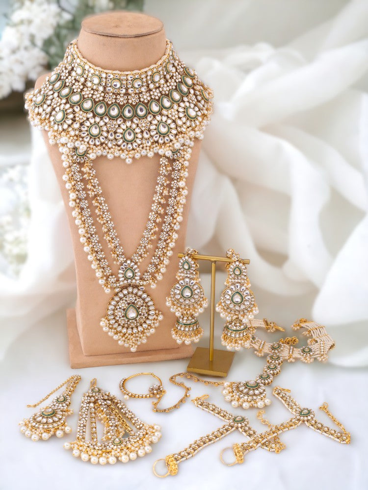 Dulhan Set Bridal Ki Jewellery Ivory Janani Bridal Jewellery Set