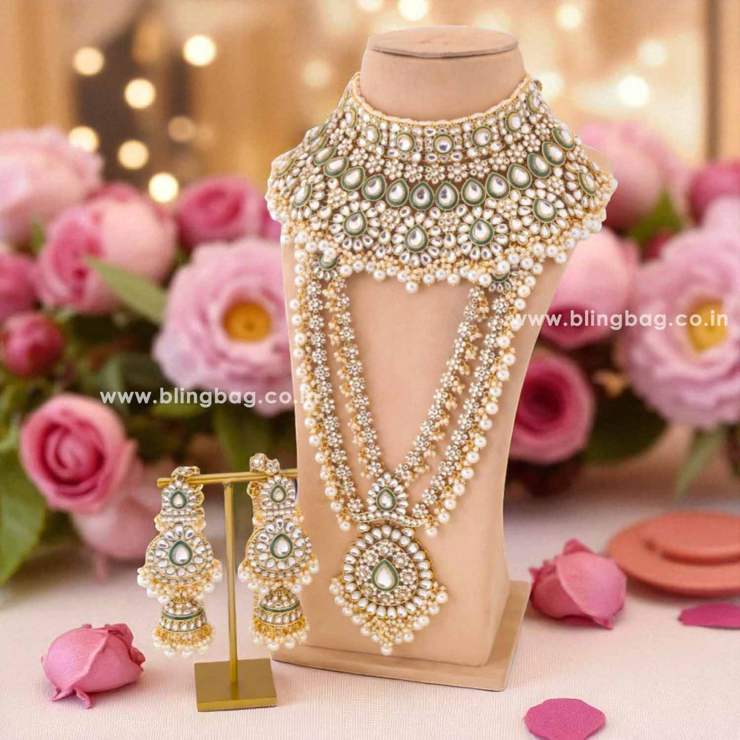 Wedding Jewellery Heavy Artificial Jewellery Set Ivory Janani