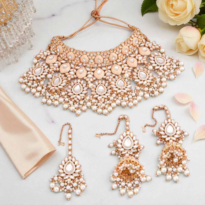 Ivory Jayshri Kundan Jewellery Set