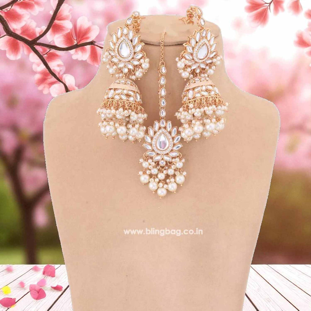 Ivory Jayshri Kundan Jewellery Set