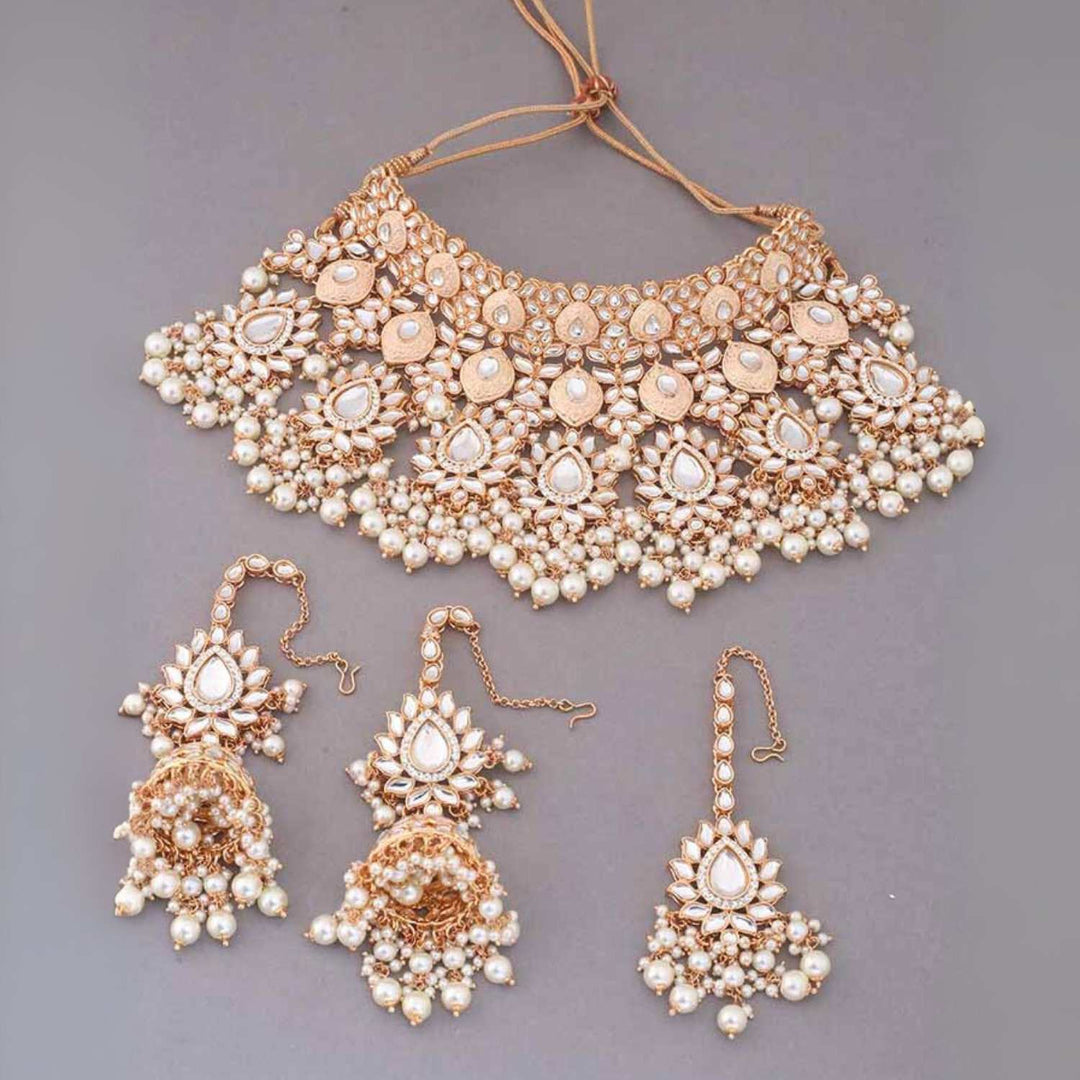 Ivory Jayshri Kundan Jewellery Set