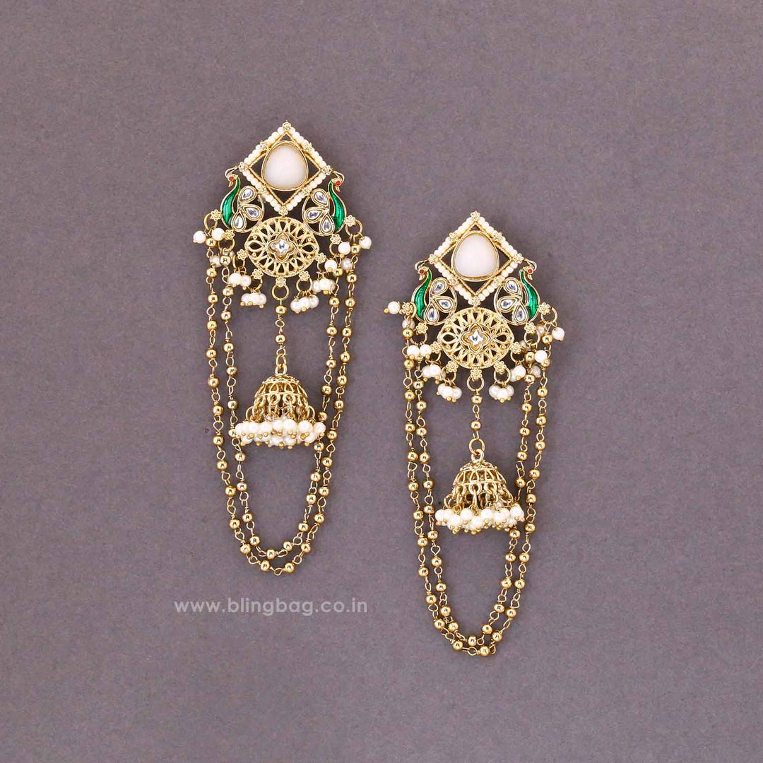 Ivory Jesin Jhumkis