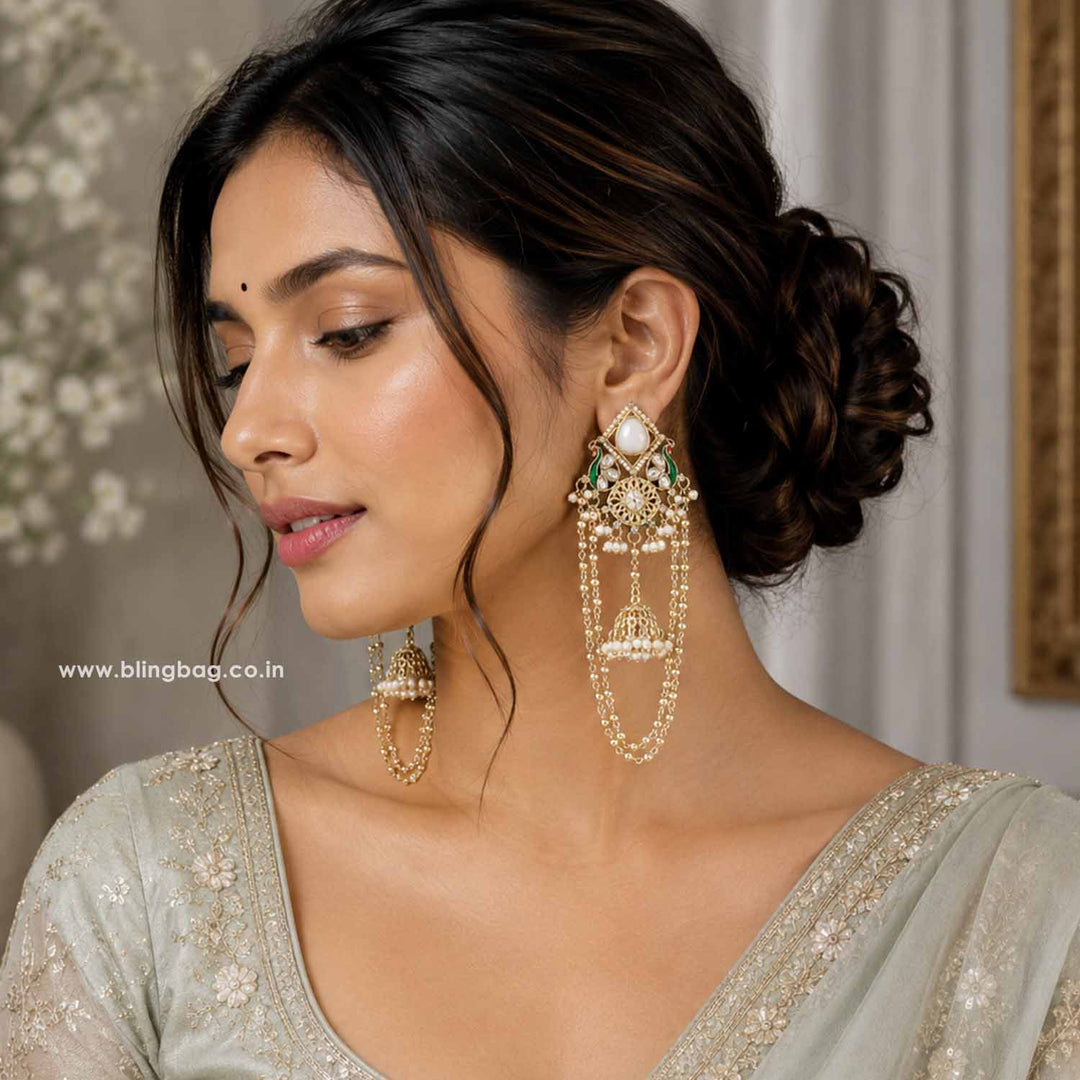 Ivory Jesin Jhumkis