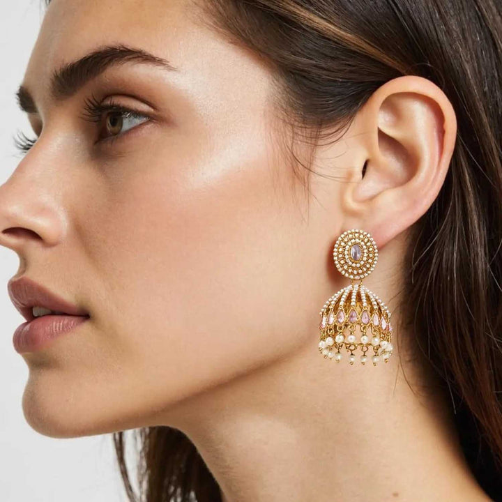 Ivory Khulmini Jhumkis