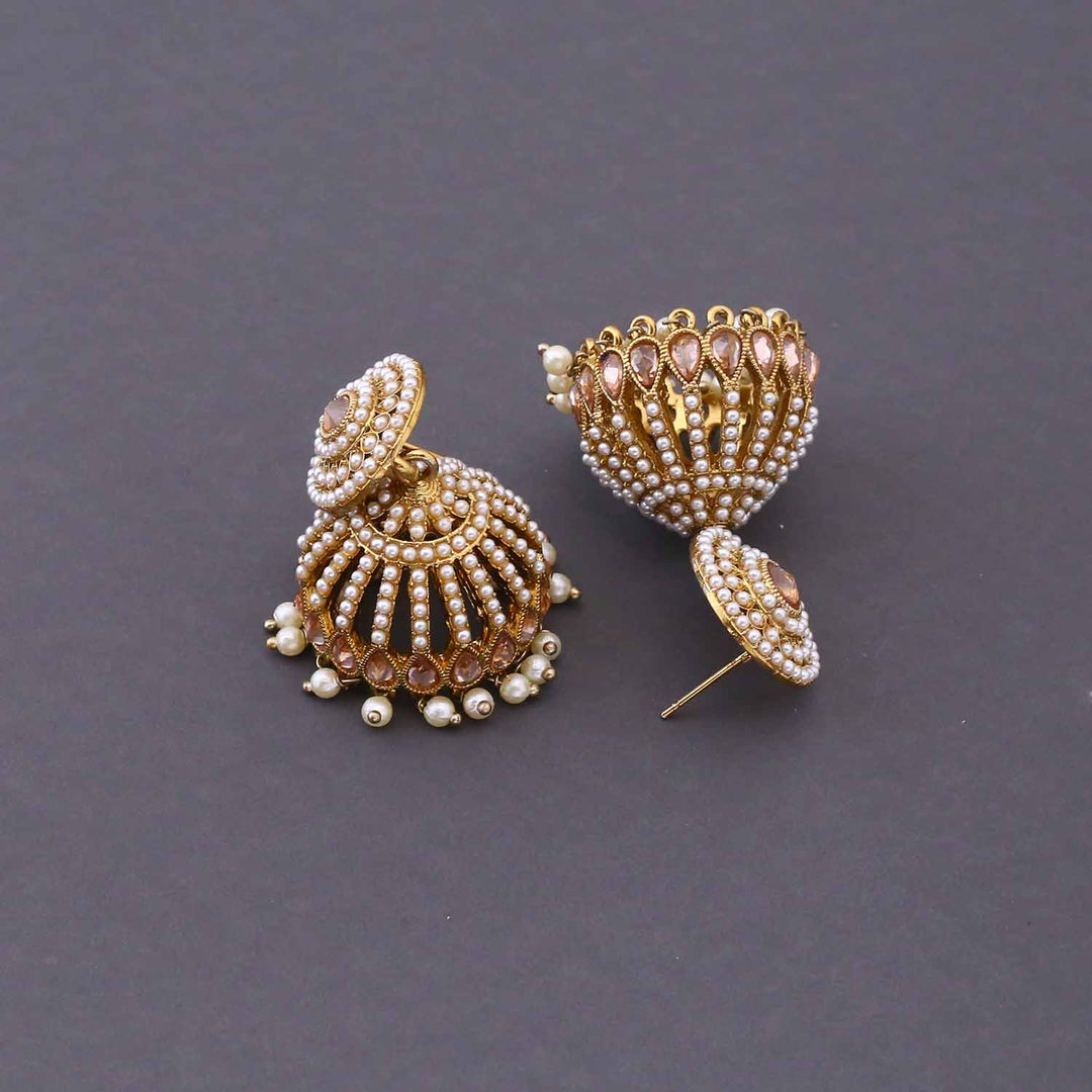 Ivory Khulmini Jhumkis